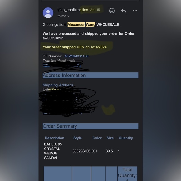 Authentic Alexander Wang crystal wedge. - Picture 3 of 9